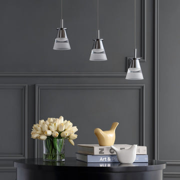 Alain Adjustable Metal Integrated LED Pendant - JONATHAN Y